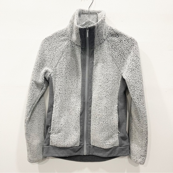 The North Face Women’s Furry Fleece Full-Zip Jacket Grey XS - Picture 1 of 12